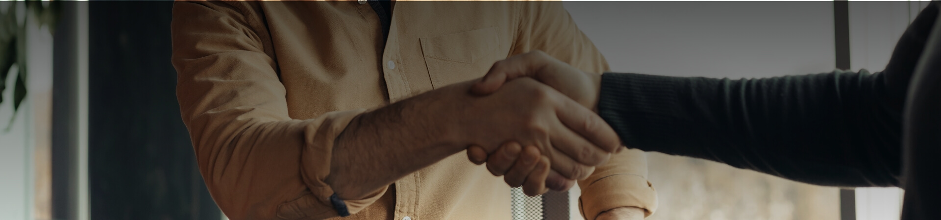 Greetings with handshake image